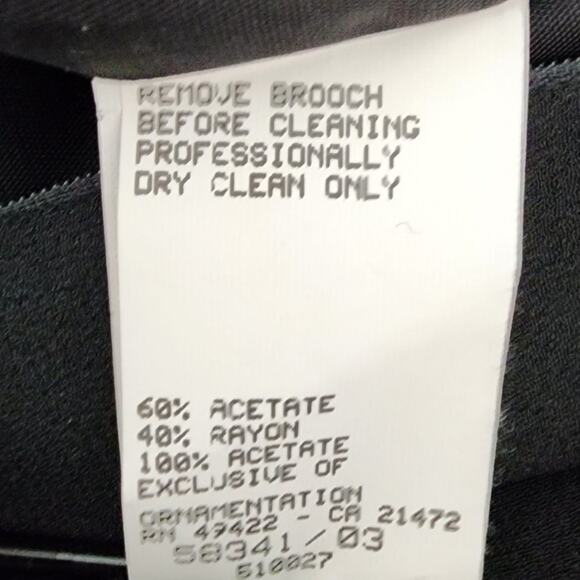 JESSICA McClintock Vintage Black Cocktail Dress Size‎ 10 - Picture 9 of 10